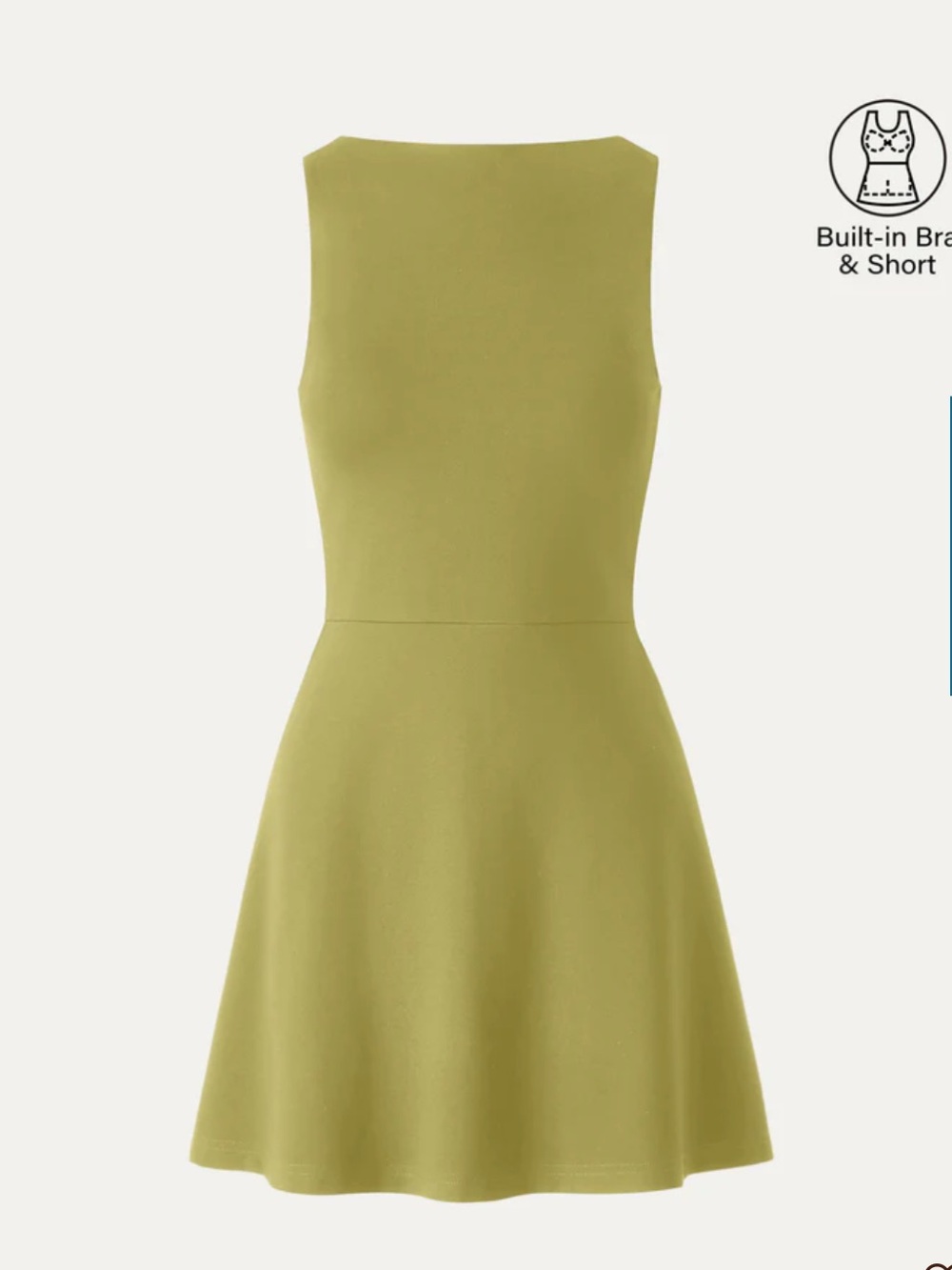 OGL Chartreuse mini fit and flare dress